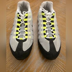Nike Air Max 95 Grey And Neon Yellow Men's Size 11.5